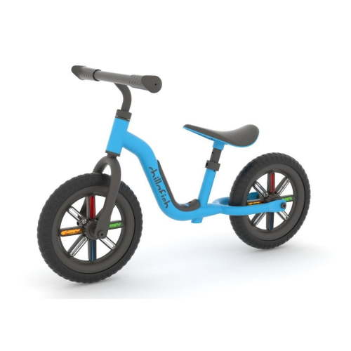Chillafish Blue Buzzi 10' Balance Bike for Kids 1.5 Years and Older, Lightweight Toddler Bike with Adjustable Seat