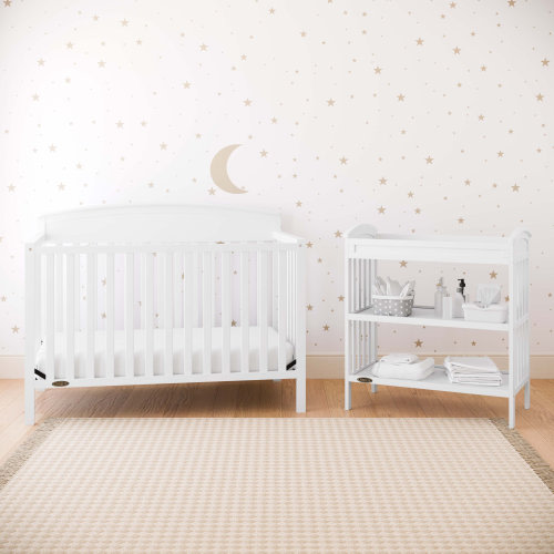 Graco Benton 5-In-1 Convertible Crib And Changing Table 2-Piece Collection Nursery Set & Reviews | Wayfair