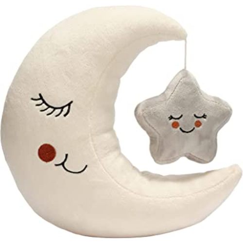 Lambs & Ivy Goodnight Moon and Star Plush Stuffed Toy - Cream/Gray