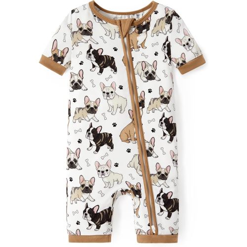 PATPAT Bamboo Viscose Baby Pajama, Romper N Footie, 0-3 Months