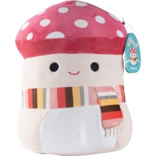 Squishmallows Malcolm The Mushroom- Official Jazwares Plush- Collectible Soft & Squishy Spring Mushroom Stuffed Animal Toy-Gift for Kids, Girls & Boys