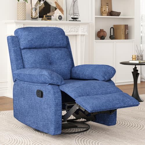 Small Rocker Swivel Recliner Chair for Adults Women for Small Spaces, Bedroom, Living Room