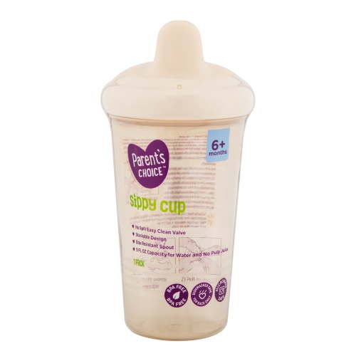 Parent's Choice Hard Spout Sippy Cup, 9 fl oz, for 6 Months+ Beige