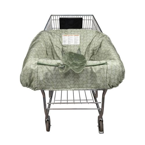 Boppy Shopping Cart Cover - Happy Green Leaf