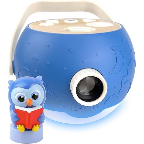 Kids Book Projector - 5 Read-Aloud Stories, 5 Songs, Night Light & Soothing Dream Music | Children Ages 3+ Storytime Projector for Kids & Toddlers | Educational Toys, Owl