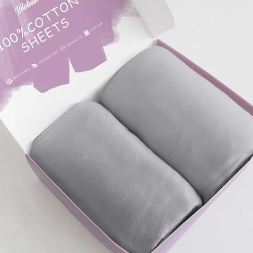 Bassinet Sheets Compatible with Koolerthings (3 in 1), AirClub, Newton, Larex and Bellababy Bassinet Bedside Sleeper, 100% Cotton, 2 Pack, Ultra Soft Bassinet Sheet, Gray