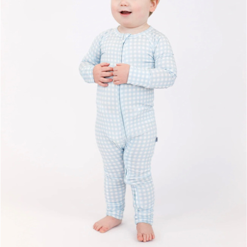 LS Zip PJ - Gingham in Cottage Blue – Goosies