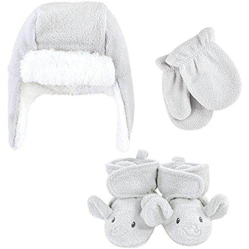 Hudson Baby Baby Hudson Baby Unisex Baby Trapper Hat, Mitten and Bootie Set