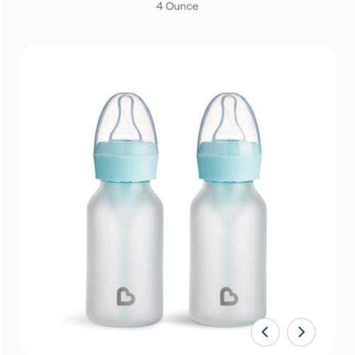 Bond® Silicone Glass Bottle 4oz or 8oz, 2pk | Munchkin