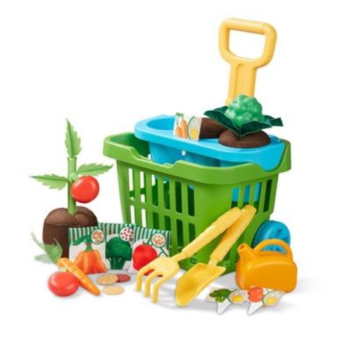 Melissa & Doug Let's Explore Vegetable Gardening Play Set with Rolling Cart - 31pc