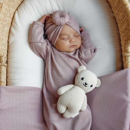 Newborn Bundle in Mulberry Pointelle