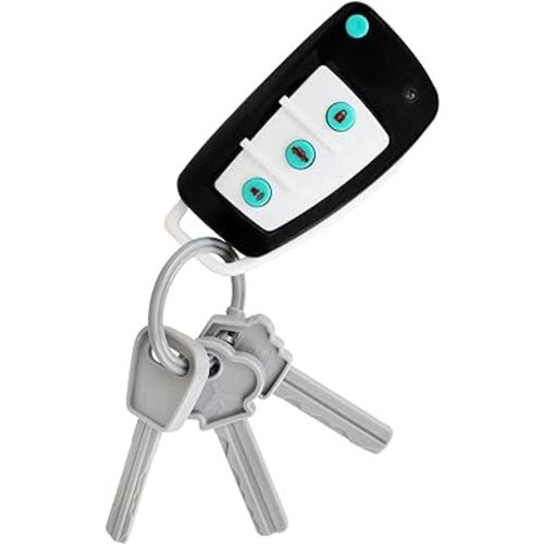 Toy Car Keys - Real Looking Play Toddler Remote Car Key - Interactive Kids Baby Keys with Lights and Sound Effetcs - Pretend Toy Keys for Boys Girls Age 3+
