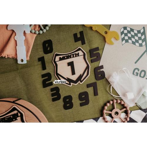 Motocross Baby Milestone Photo Prop