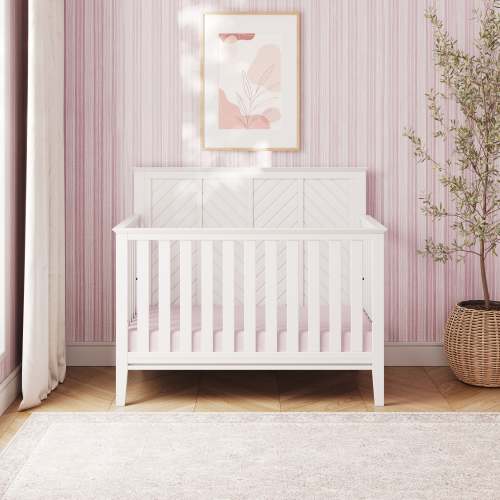 Atwood 4-in-1 Crib, Matte White | Convertible Cribs | Child Craft