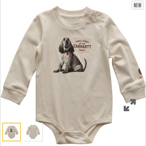 Boys' Long Sleeve Dog Bodysuit (Baby) | Graphics Collection | Carhartt