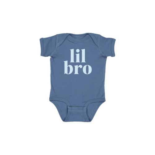 Lil Bro Short Sleeve Bodysuit, 0-3M