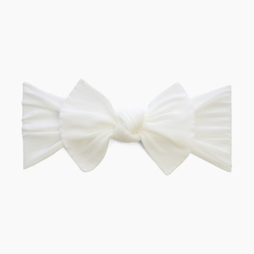 Baby Bling Knot Headband - White