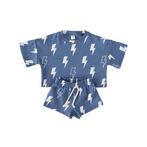 Shorts Set | Blue Bolts