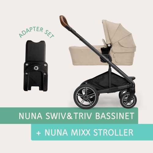 Nuna SWIV & TRIV Bassinet to Nuna MIXX Next Stroller Adapter