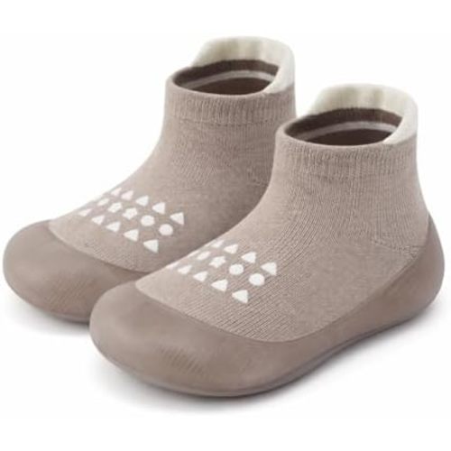 VIFUUR Baby Sock Shoes Boys Grils Sneakers Infant Slipper Socks Toddler First Walking Shoes Non-Slip Rubber Sole for Babies 6 9 12 18 24 Months