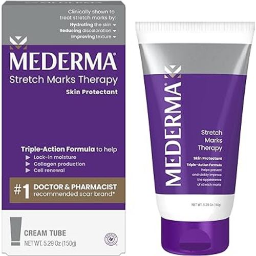 Mederma Stretch Marks Therapy - Prevents & Treats Stretch Marks, Safe for Pregnancy & Breastfeeding, Hydrates & Nourishes Skin, 5.29 oz (150g)