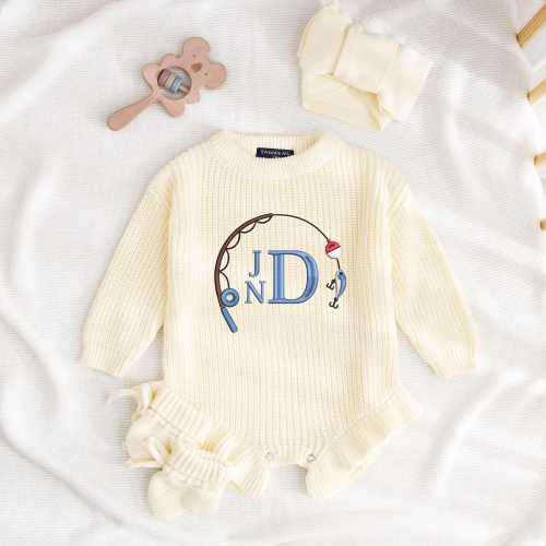 Personalized Baby Fishing Romper, Custom Fishing Baby Outfit, Summer Fishing Romper, Fishing Baby Boy, Fisherman Dad Gift, Baby Shower Gift