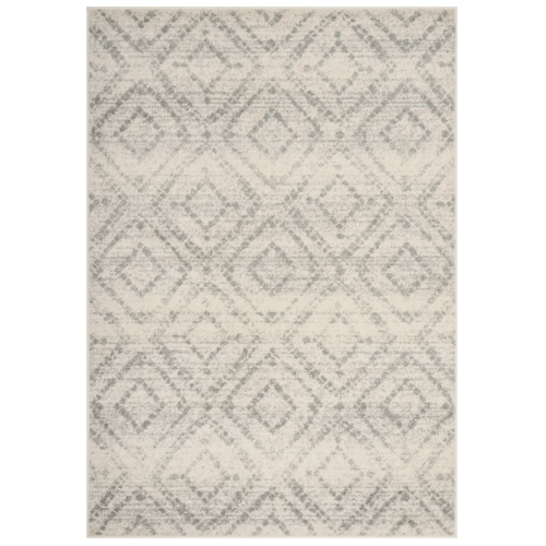 Adirondack ADR131 Non-Shedding Power Loomed Indoor Area Rug - Ivory/Light Blue - 5'1"x7'6" - Safavieh