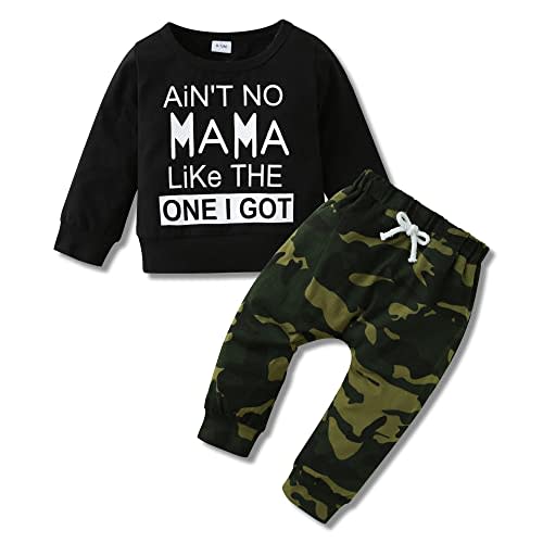 YALLET Baby Toddler Boy Clothes Fall Winter Outfit Long Sleeve Sweatshirts Pants Set 6 9 12 18 24 Months 3T 4T 5T Boy Clothes