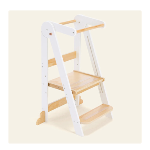 HARPPA Nordi | Foldable Toddler Tower – Compact Montessori-Inspired Standing Tower for Ages 2–6, Wooden Convertible Tower for Kitchen, Bathroom & More