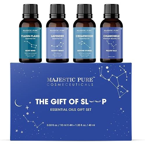 Majestic Pure Restful Night Essential Oil Gift Set - Pack of 4