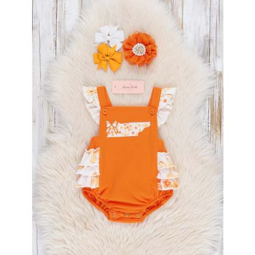 Tennessee Embroidered Floral Ruffle Bubble
