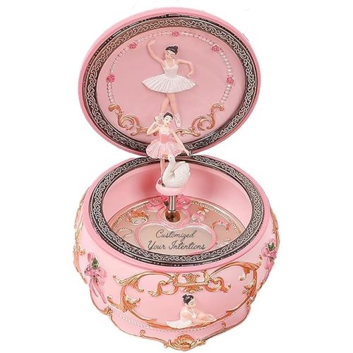 Personalized Music Box for Little Girls Sister Daughter Mom With 8 Music Option, Christmas Birthday Presents Gifts Rotate Music Box with Colorful Lights The Girl Heart Gift for Birthday Christmas