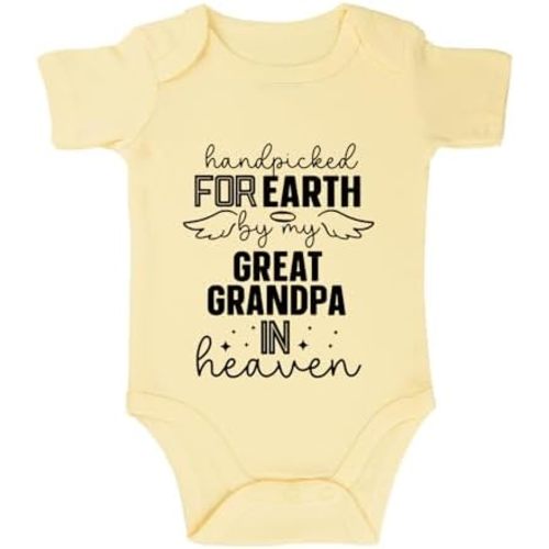 listery Handpicked For Earth By My Great Grandpa Baby Bodysuit Infant Grandpa Baby Clothes