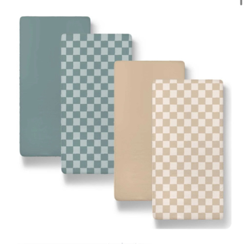 Check Baby Organic Bassinet Sheets 4-Pack for Boys and Girls