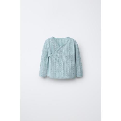 POINTELLE KNIT CARDIGAN
