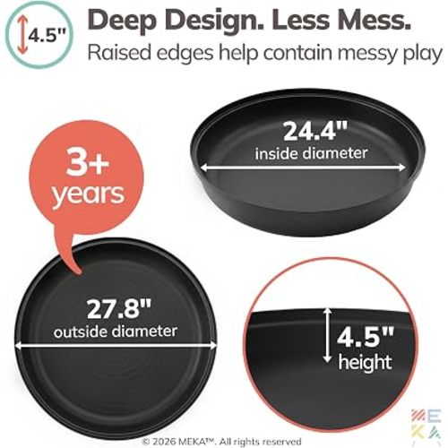 MEKA Deep Tuff Tray 27.8” Round Sensory Play Base