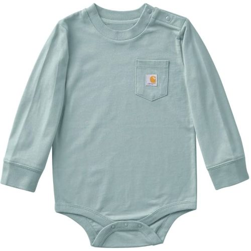 Carhartt Long-Sleeve Pocket Bodysuit | 100% Cotton | Made From Breathable, 100% Cotton Jersey | Easy Changes