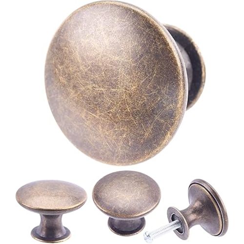 6 Pack Breen Bronze Kitchen Cabinet Knobs Round Drawer Pulls