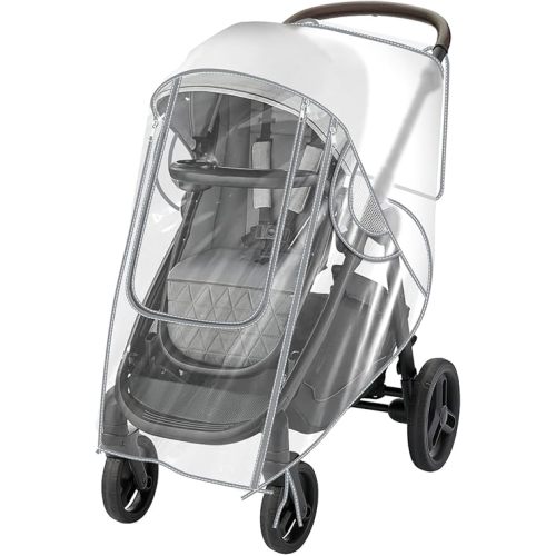 Breathable Stroller Rain Cover Compatible with Graco for Baby-Windproof, Waterproof, Protect from Sun Dust Snow,Clear Stroller Accessories