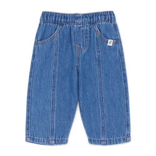 easy-peasy Baby Denim Pull On Pants with Seam, Sizes 0-24 Months