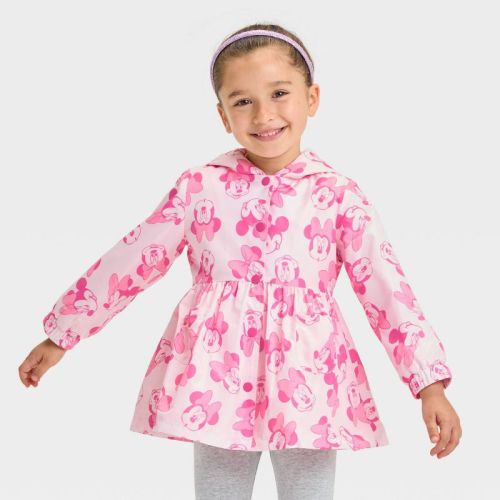 Toddler Girls' Disney Minnie Mouse Lightweight Jacket - Pink 2t