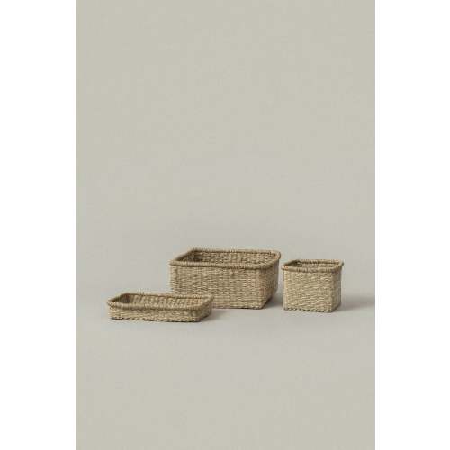 Lima Seagrass Organizer Baskets (Set of 3) | Fall Storage | SUNNY HOME | SUNNY HOME