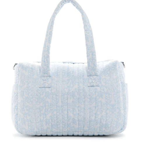 Quilted Stroller Bag - Woodland Blue