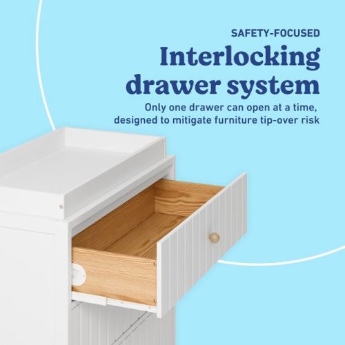 Graco Teddi 3 Drawer Chest with Changing Topper White