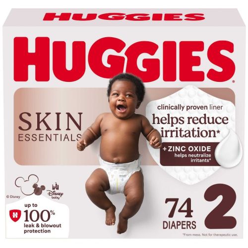 Huggies Skin Essentials Luxury Diapers - Size 2 - 74ct