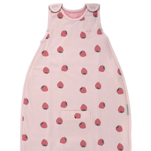 4 Season® Ultimate Baby Sleep Bag, Merino Wool & Organic Cotton, Strawberry