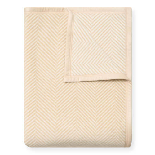 Harborview Herringbone Cream Blanket