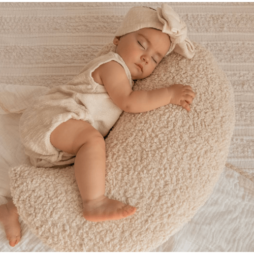 Crescent Breastfeeding pillow in Milk