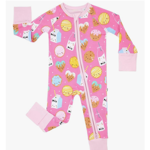 Amazon.com: Little Sleepies Pajamas for Baby Boys & Girls, Viscose from Bamboo Baby Pajamas, Snug Sleeper, Toddler PJs, 2-Way Zipper, Pink Cookies & Milk, 3-6M: Clothing, Shoes & Jewelry
