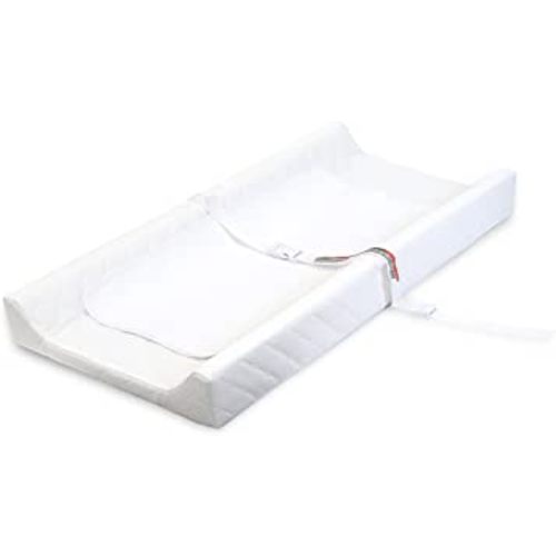 Summer Infant Contoured Changing Pad – Includes Waterproof Changing Liner and Safety Fastening Strap with Quick-Release Buckle